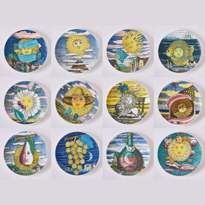 A Suite of Fornasetti for Rosenthal '12 Mesi' Decorative Plates