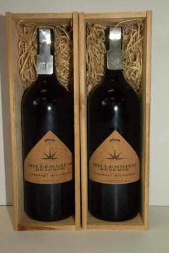 (2) 1992 Corbans Millennium Reserve Cabernet Sauvignon Limited Edition 1500ml, Hawkes Bay 