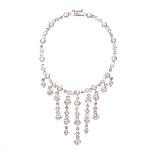 18ct White Gold Diamond Bracelet
