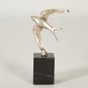 A French Art Deco Silvered Bronze Swallow - 3