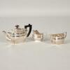 Three Piece Art Deco Sterling Silver Tea Set - 2