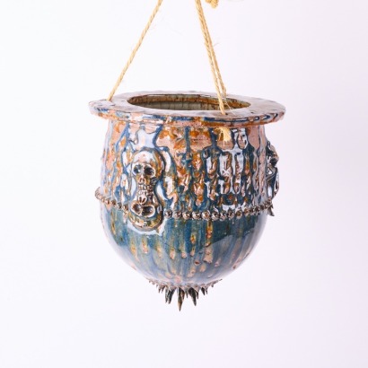 A Large Laurie Steer Hanging Planter