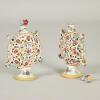 A Pair of Majolica Puzzle Flasks - 2