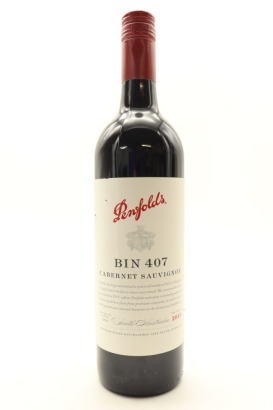 (1) 2013 Penfolds Bin 407 Cabernet Sauvignon, South Australia [JR16] [BC95]