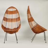 A Pair of John Crichton Egg Chairs 