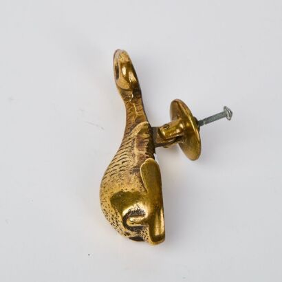 A Brass Koi Fish Door knocker
