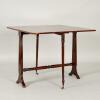 An Antique Burl Walnut Dropside Table  - 2