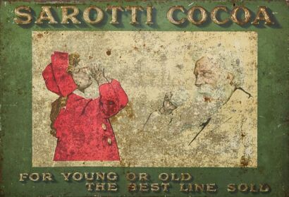 A Sarotti Cocoa Advertising Sign