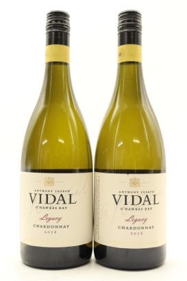 (2) 2016 Vidal Legacy Chardonay, Hawkes Bay