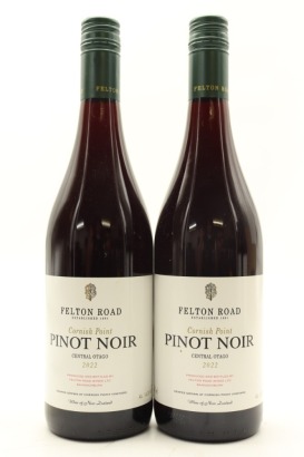 (2) 2022 Felton Road Cornish Point Pinot Noir, Bannockburn [JR17.5]