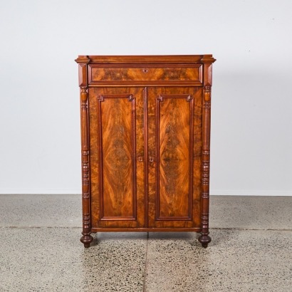 An Antique Walnut Side Cabinet