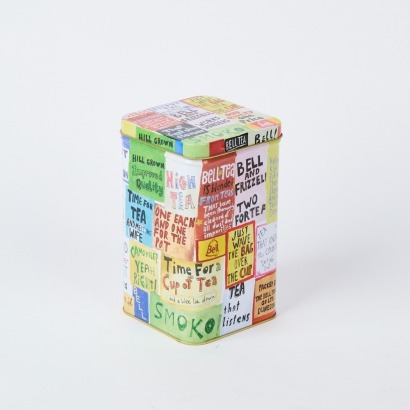 A Dick Frizzell Tin Designed for Bell Tea