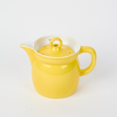 A Mid-Century German Luzifer Yellow Lidded Pouring Jug