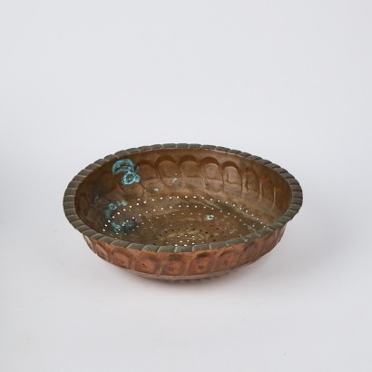 A Vintage Copper Colander