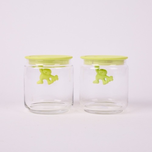 A Pair of Alessi Gianni Kitchen Canisters