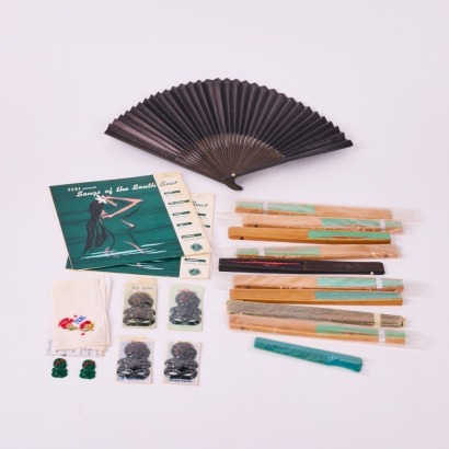 A Collection Vintage Of Teal Airlines Items