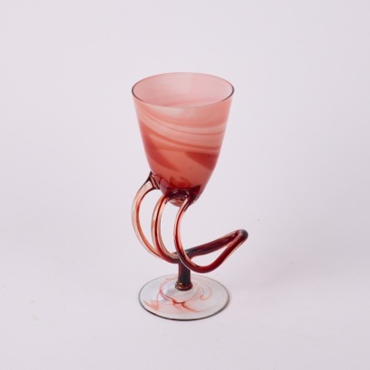 A Vintage Jozefina Krosno Mouth Blown Goblet