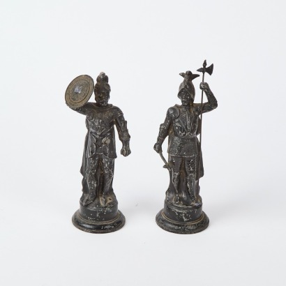 A Pair Of Tin Gladiators