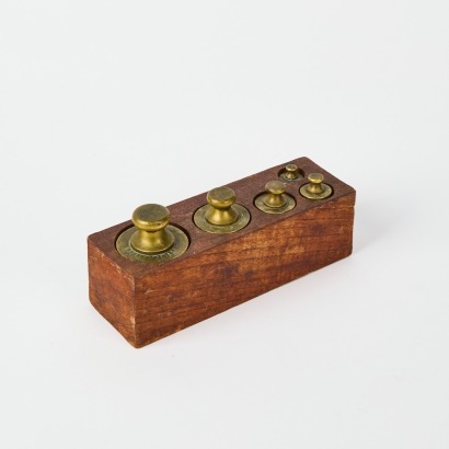 A Set Of Brass Weights