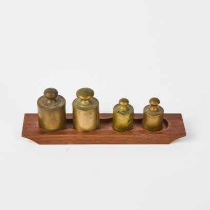 A Set Of Brass Weights