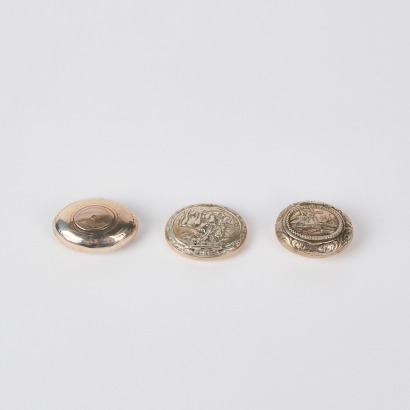 A Trio Of Sterling Silver Containers