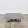 A 1980s Tubular Chrome and Smoked Glass Coffee Table in the style of Gianfranco Frattini