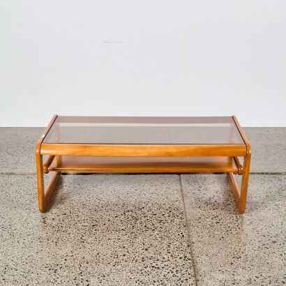 A Lou Hodges Style Cantilever Coffee Table
