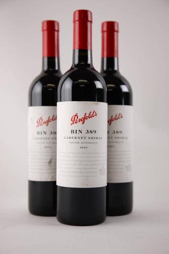 (3) 2003 Penfolds Bin 389 Cabernet Sauvignon/Shiraz, South Australia&nbsp;