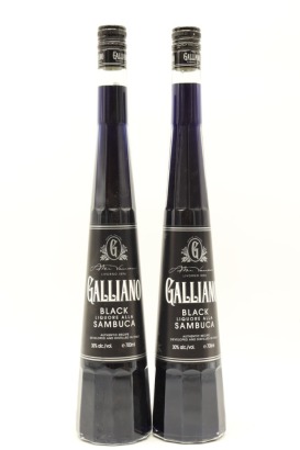 (2) Galliano Black Liquore alla Sambuca, Italy, 30% ABV, 700ml