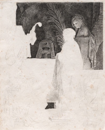 REMBRANDT VAN RIJN The Artist Drawing From a Model