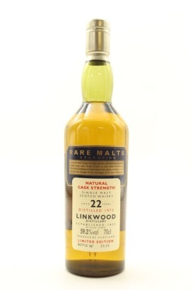 (1) Linkwood 1972 Rare Malts Selection Natural Cask Strength 22 Year Old Single Malt Scotch Whisky, 59.3% ABV