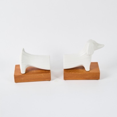 A Pair of Jonathan Adler Dachshund Bookends