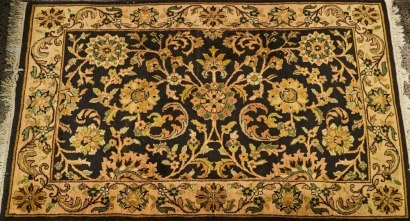 A Plush Hand Knotted Woollen Rug