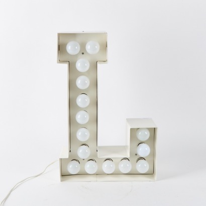 A Large L Lamp by Seletti Italy