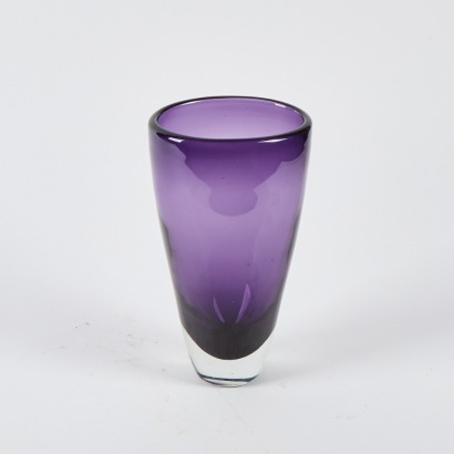 A Heavy Mid-Century Glass Vase