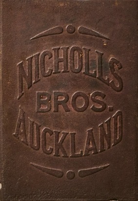 A Nicholls Bros Auckland Cast Iron Sign