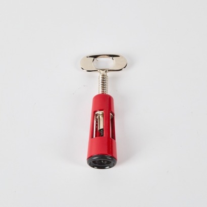 An MCM 1970s Lumezzane Italy Chrome & Red Enamel Bottle Opener