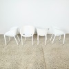 A Set of Four Philippe Starck Soft Egg Outdoor Chairs for Driade A/F