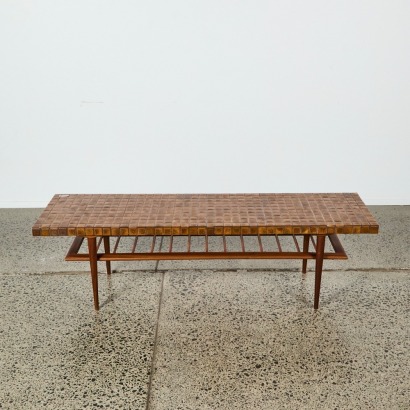 A Mid-Century Tiled Topped Coffee Table