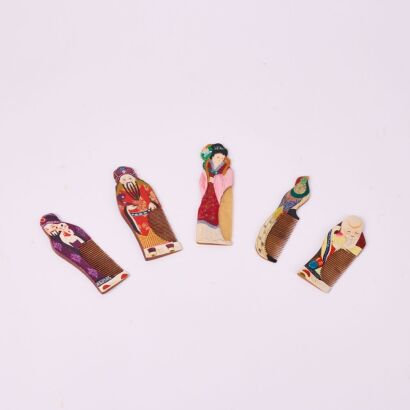 A Collection Of Five Chinese Combs