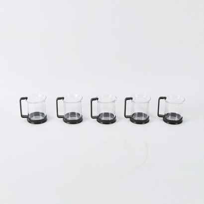 A Set Of Four Vintage Bodum Mugs By Carsten Jorgensen Circa 1990 and a Milk Jug