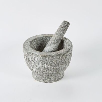 A Heavy Marble Mortar And Pestle
