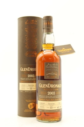 (1) Glendronach 2003 Oloroso Sherry Butt Single Cask 13 Year Old Single Malt Scotch Whisky, 55.2% ABV (GB)
