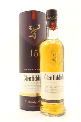 (1) Glenfiddich Our Solera 15 Year Old Single Malt Scotch Whisky, 40% ABV (GB)