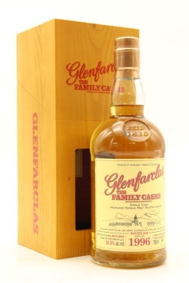 (1) Glenfarclas 1996 The Family Casks Single Cask Vintage Single Malt Scotch Whisky, 58.9% ABV (GB)