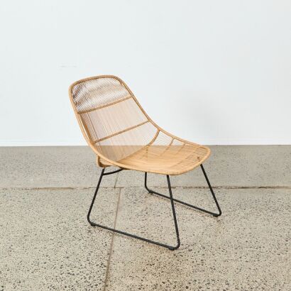 A Globe West Granada Scoop Outdoor Occasional Chair