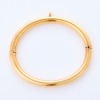 18ct Yellow Gold, Round, 7mm Wide Hollow Hinged Bangle - 2