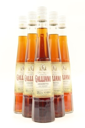 (6) Galliano Amaretto Liqueur, Italy, 28% ABV, 500ml
