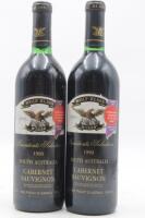 (2) 1990 Wolf Blass President's Selection Cabernet Sauvignon, South Eastern Australia