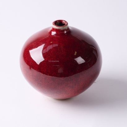A Campbell Hagen Sang de Beouf Orb Vase